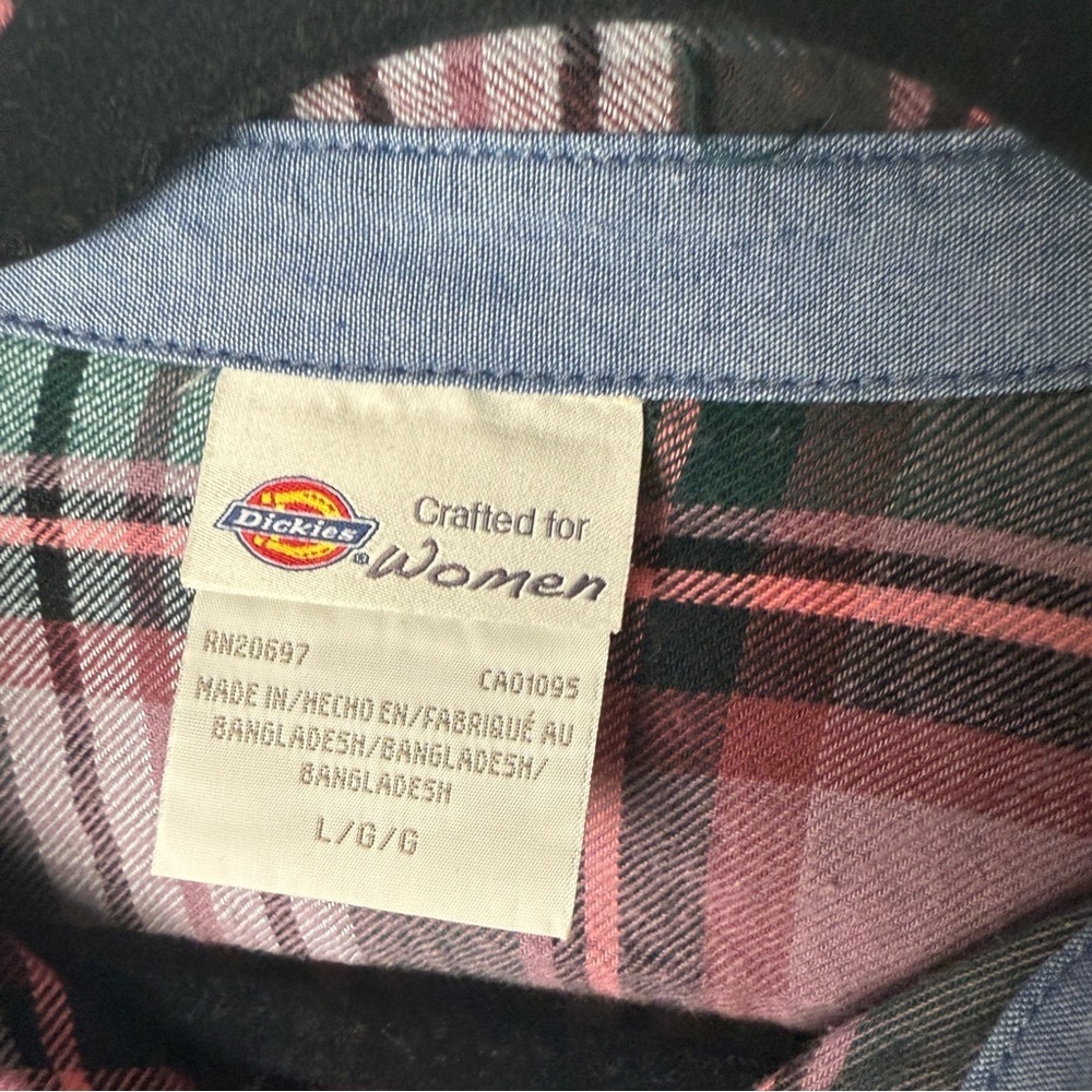 Def Leppard Graphic Plaid Shirt band tee upcycle - Picture 4 of 9